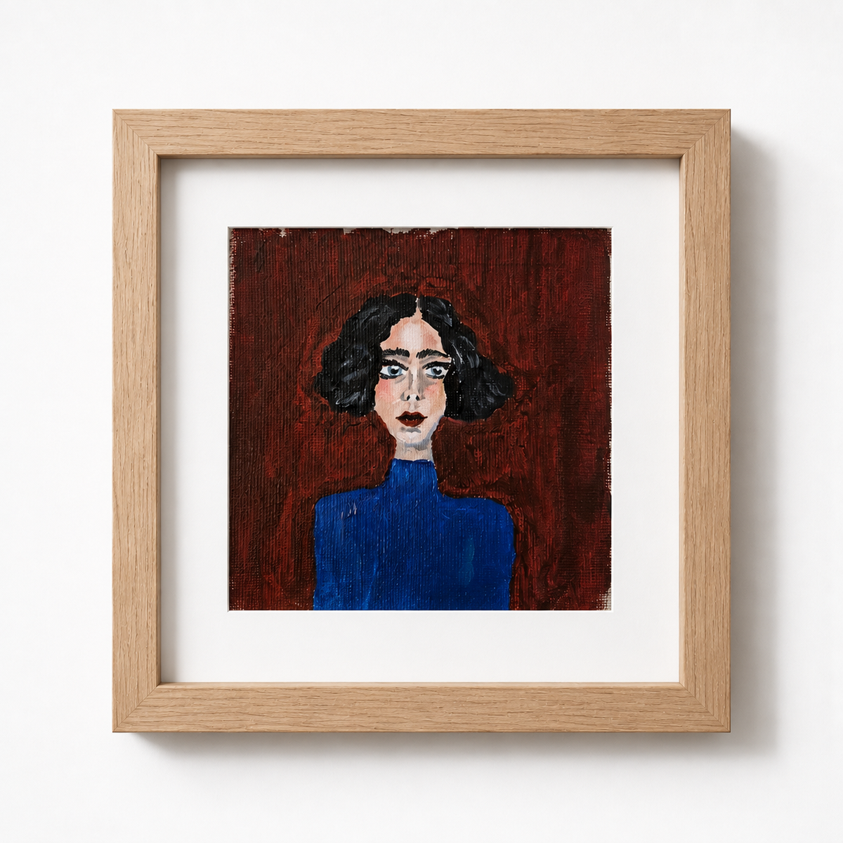 Little ladies - Jana | Original painting framed