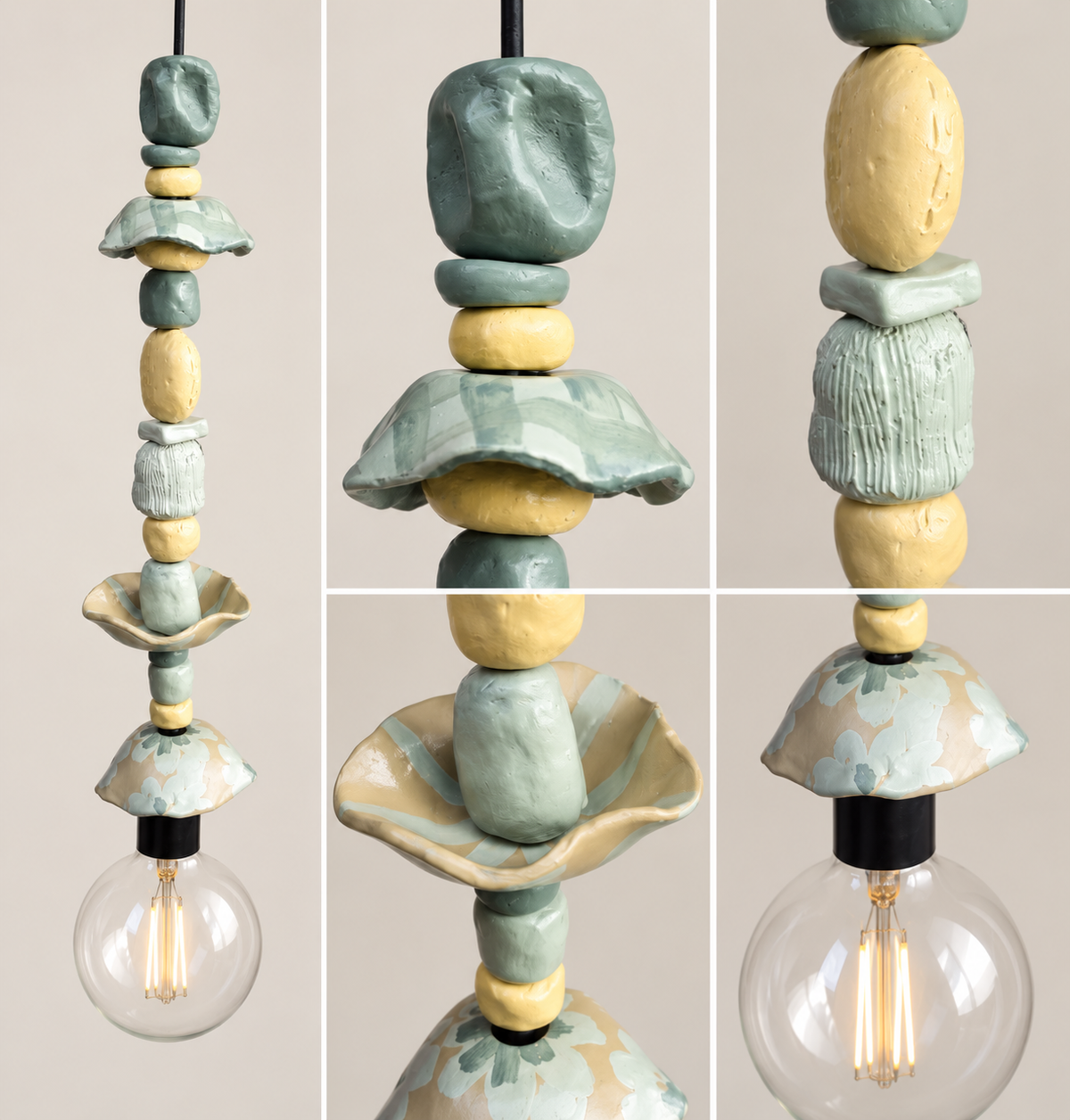 Clay light pendant