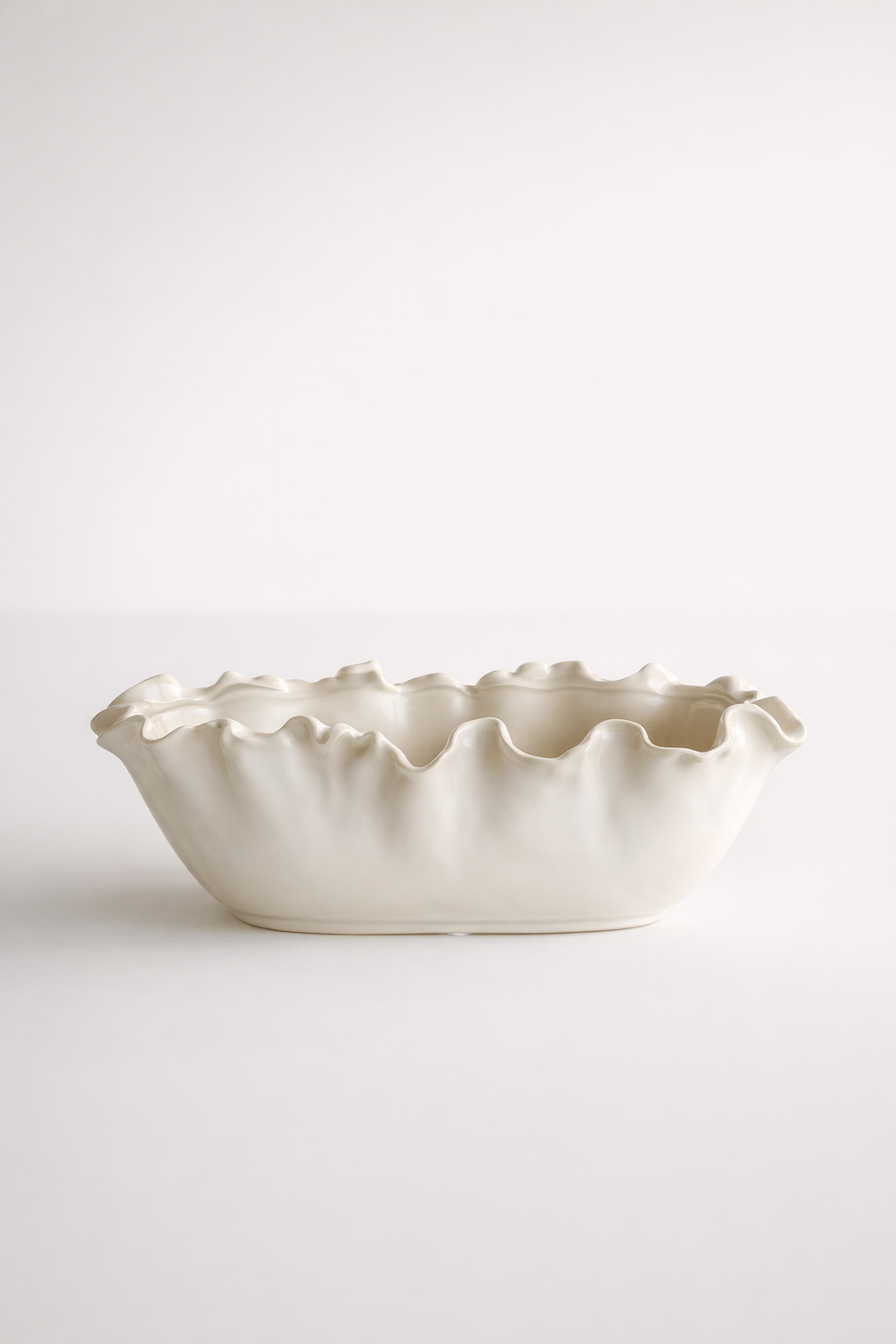 Frill Edge Ceramic Bowl