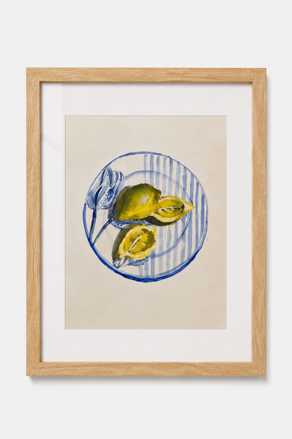 Lemon Plate | Original Acrylic Painting