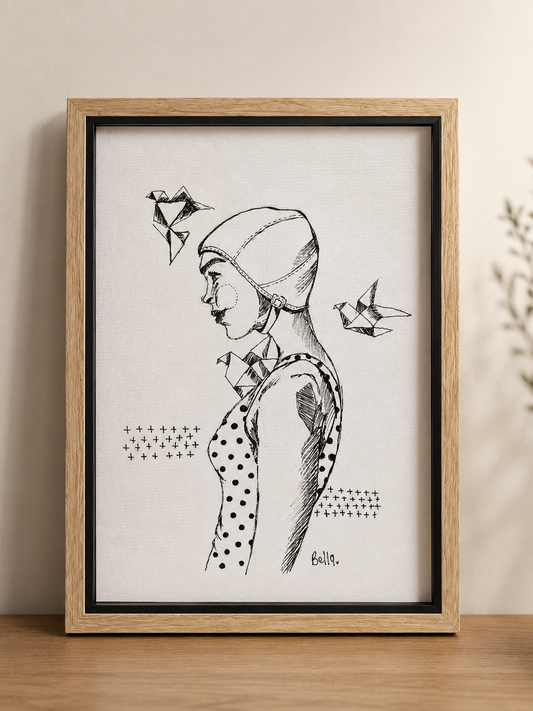 Whispers of Flight | hand drawn original artwork