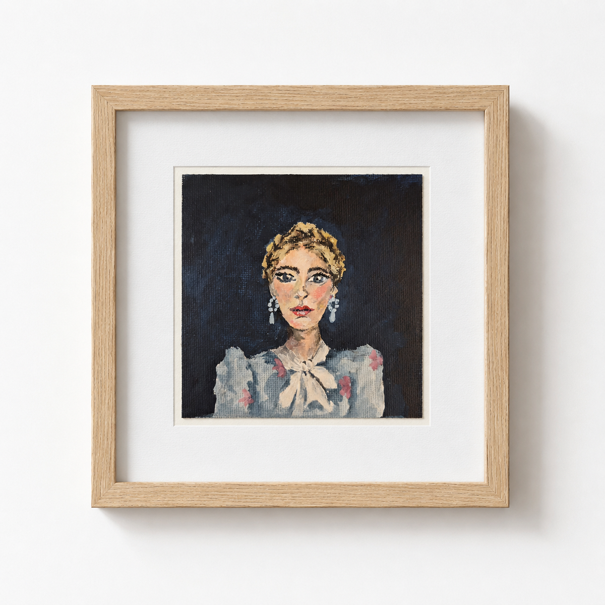 Little ladies - Riana | Original painting framed (Copy)