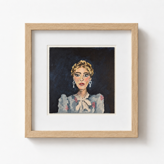 Little ladies - Riana | Original painting framed (Copy)