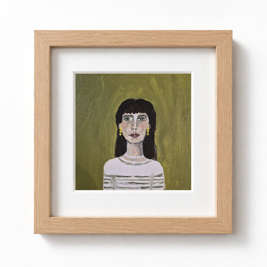 Little ladies - Rachel | Original painting framed
